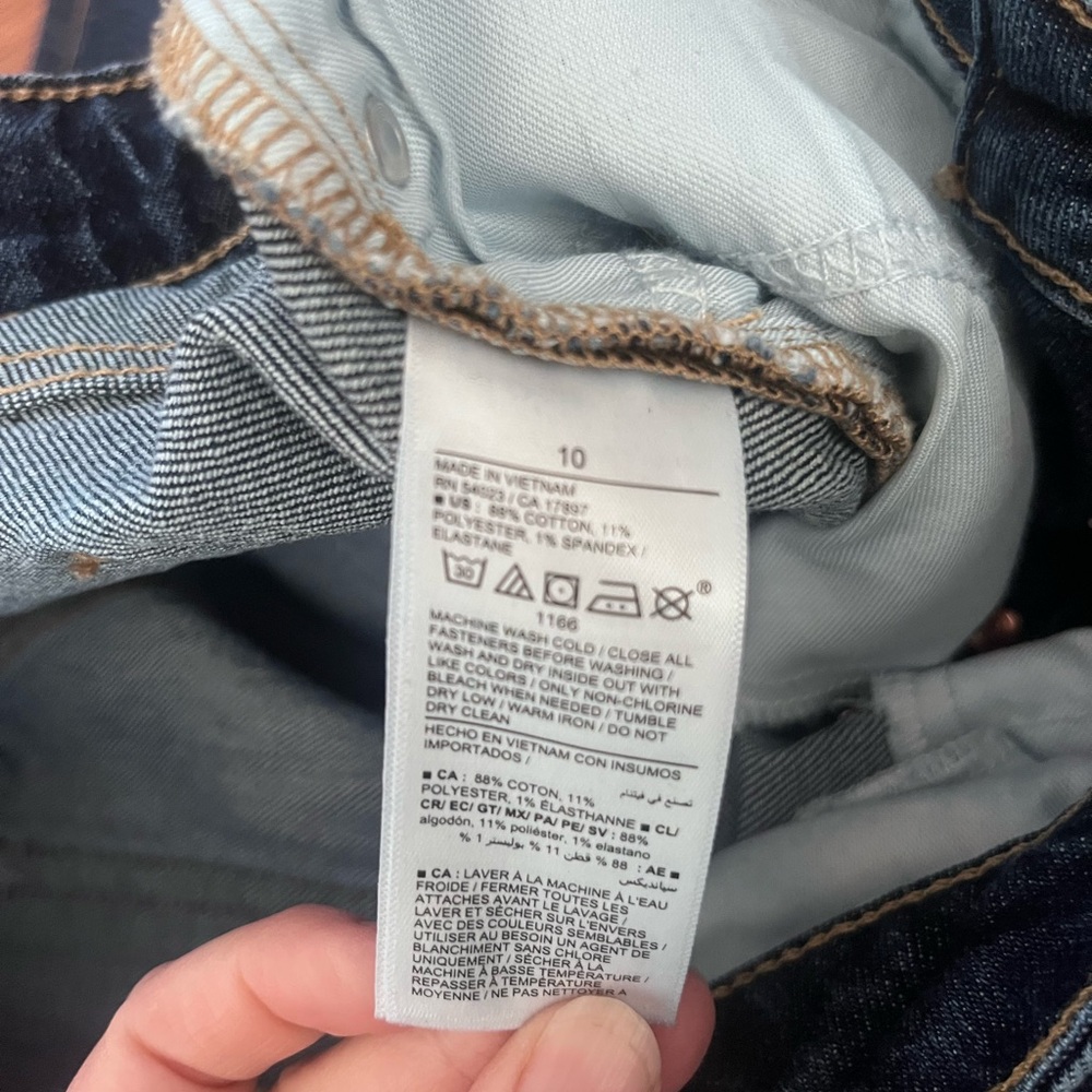 Old Navy Dark Blue Cropped Ankle Jeans - Picture 4 of 4